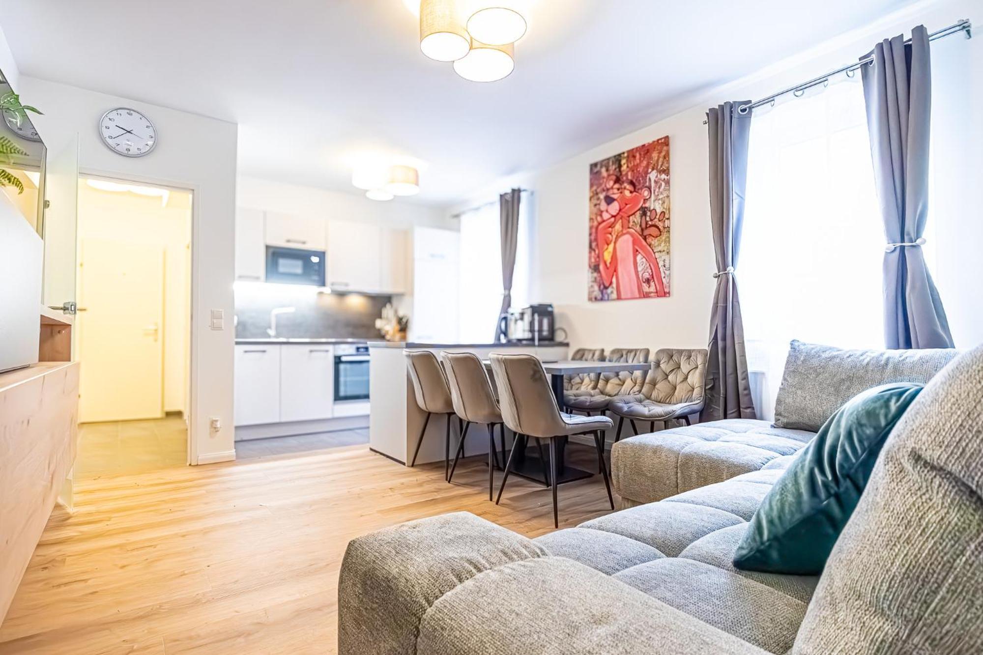 Charming 1Br And 1Lr Apt Modern Design Donaustadt Виена Екстериор снимка